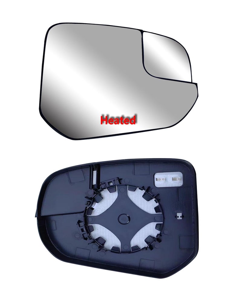 LONGLING Passenger Right Side Replacement Mirror Glasses Small Housing With Heated And Plate Fit Ford Transit Connect XL,XLT and TITANIUM From 2014-onward - Image 1